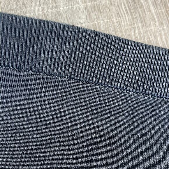 T ALEXANDER WANG Black Bodycon Fitted Ribbed Waist Mini Skirt Womens Size Medium - Picture 3 of 5